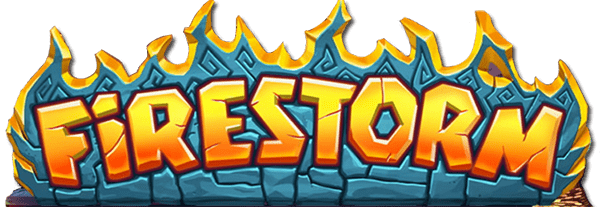 Логотип игрового автомата Firestorm.