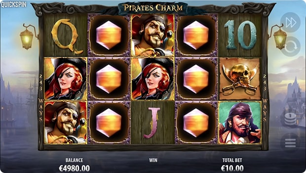Дизайн игрового автомата Pirates Charm.